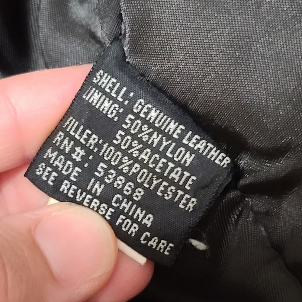 *SOLD* Pelle Club Vintage 1980s Black Genuine Leather Biker Jacket Womens S - Picture 10 of 10